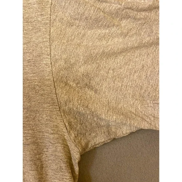 Adidas Big Center Logo Amplifier 3 Lines T-shirt L Large Grey Gray Black - Picture 5 of 10